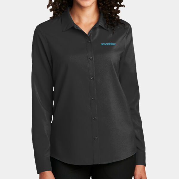 EMB  - Ladies Long Sleeve Performance Staff Shirt Thumbnail