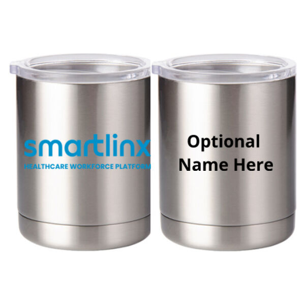 Smartlinx Personalized - 10 oz Silver Stainless Steel Short Tumbler Thumbnail