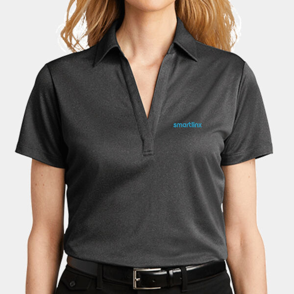 Smartlinx Embroidery - Ladies Heathered Silk Touch ™ Performance Polo Thumbnail