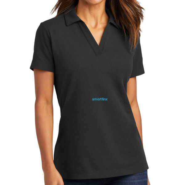 Smartlinx Embroidery - Ladies C Free ® Cotton Blend Pique Polo Thumbnail