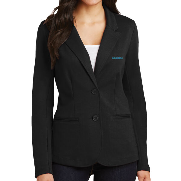 Smartlinx Embroidery - Ladies Knit Blazer Thumbnail