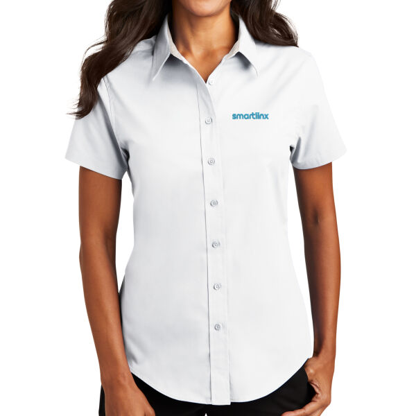 Smartlinx Embroidery - Ladies Short Sleeve Easy Care Shirt Thumbnail
