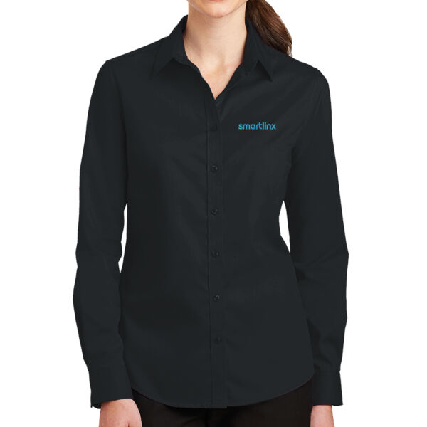 Smartlinx Embroidery - Ladies SuperPro ™ Twill Shirt Thumbnail