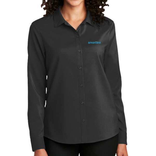 Smartlinx Embroidery - Ladies Long Sleeve Performance Staff Shirt Thumbnail