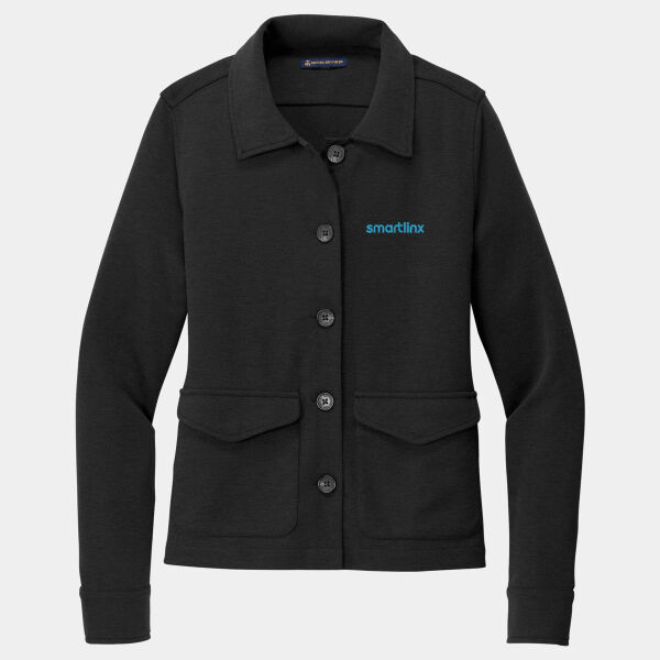 Smartlinx Embroidery - Women's Mid Layer Stretch Button Jacket Thumbnail