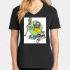 Ladies Core Cotton V-Neck Tee Thumbnail