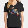Ladies Core Cotton V-Neck Tee Thumbnail
