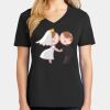 Ladies Core Cotton V-Neck Tee Thumbnail