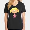 Ladies Core Cotton V-Neck Tee Thumbnail