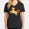 Ladies Core Cotton V-Neck Tee Thumbnail